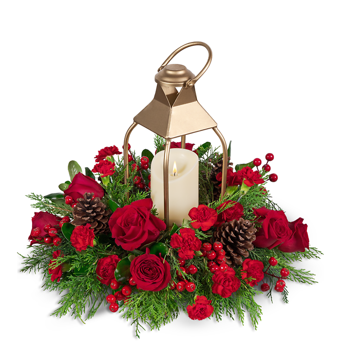 Gilded Holiday Lantern