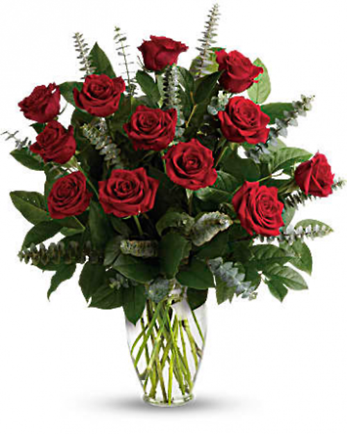 Forever Mine Dozen Red Rose Arrangement