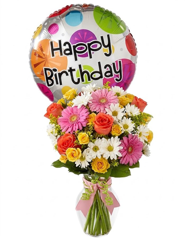 Designer\'s Choice Blooms and Balloons
