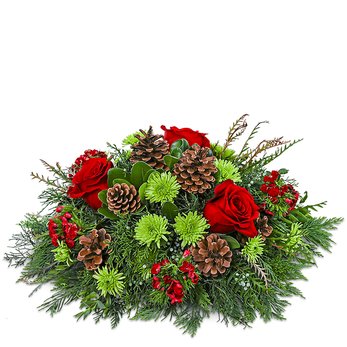 Rosy Alpine Centerpiece